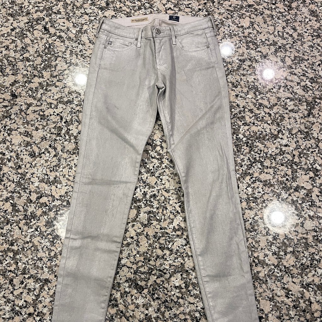 Ag Silver Skinny Jeans - Excellent Condition